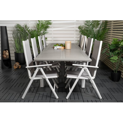 Jayesh 8 - Person Patio Dining Set with Extendable Rectangular Table