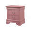 Charmante table de chevet traditionnelle rose