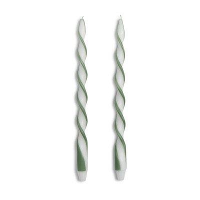 Ensemble de 2 bougies Ribbon Twist Taper