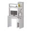 Bureau d'ordinateur à 3 tablettes de rangement-2003375426