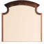 Miroir élégant Cappuccino Summit G5950-m - placage en bois véritable avec verre bas pour une vue distincte