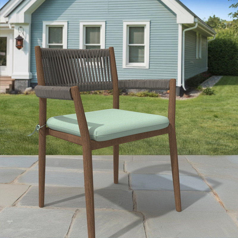 Sunbrella Square Dining Chair Cushions, 3" Foam Replacement Cushion, Canvas Spa