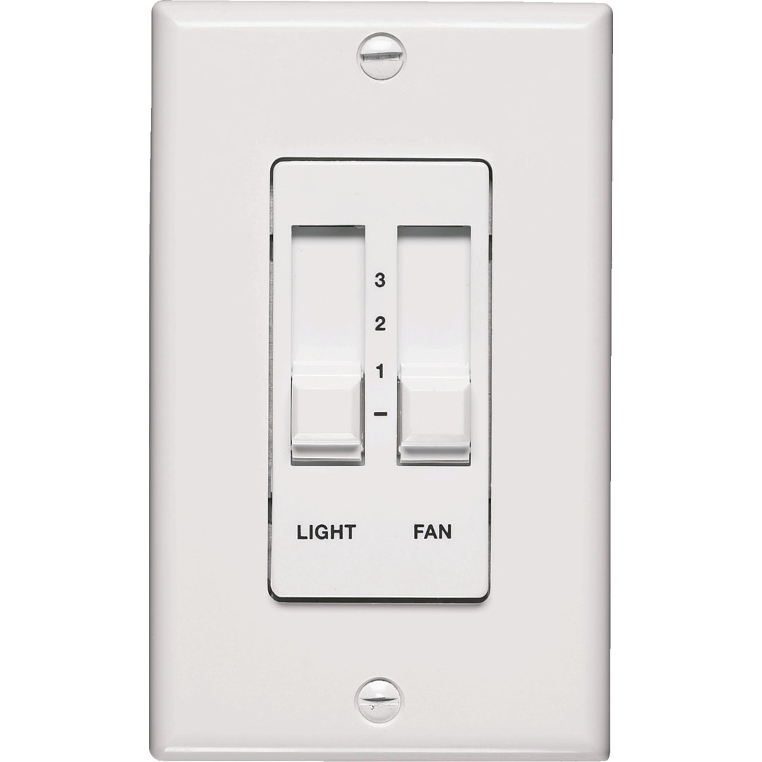 Slider Light and Ceiling Fan Wall Control Quorum 