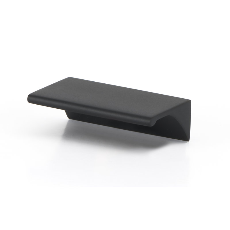 Polished Chrome Modern Finger Cabinet Pull with Mounting Hardware