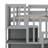 Twin Wooden Low Loft Beds With Two Step Stairs Storage-1922592595