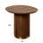 Walnut End Table With Pedestal