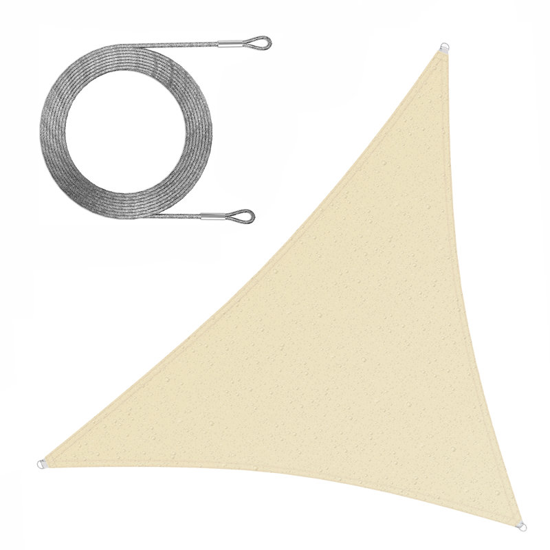 Triangle Shade Sail, Beige, 16 ft. x 16 ft.
