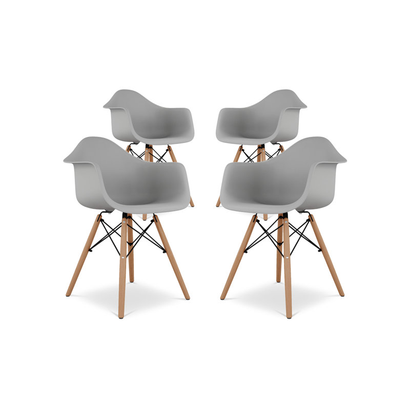  Fauteuil Pyramid, Gris, 4
