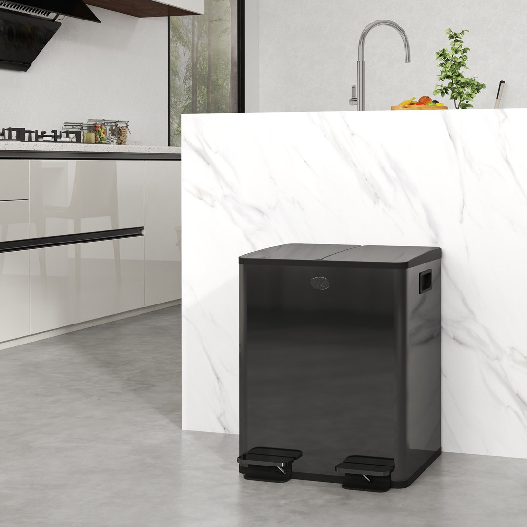 Step On Multi-Compartment Rubbish & Recycling Bin - 40L