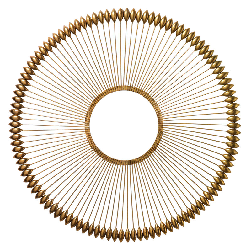 Large Gold Foil Iron Abstract Wall Decor