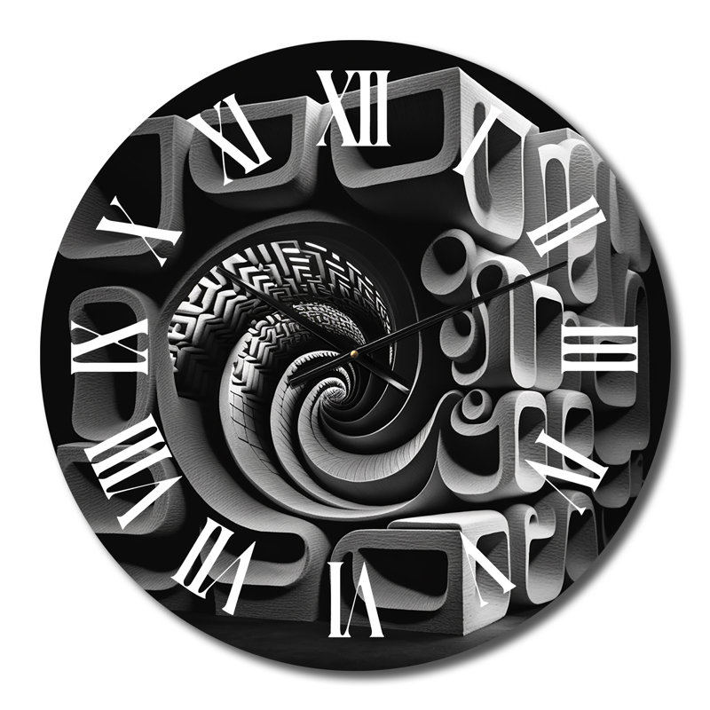 Horloge murale en métal, Moyenne