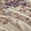Ensemble d'édredon et de draps Taupe - motif floral, 100% aquarelle, tissu lavable à la machine