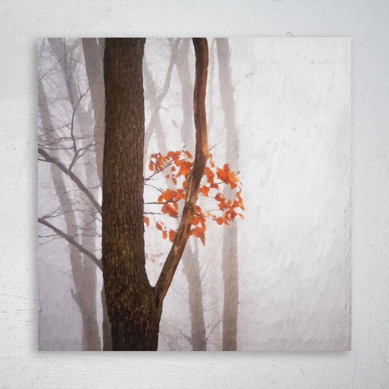 " Orange Maple Tree " Painting Print, 32" H x 32" W