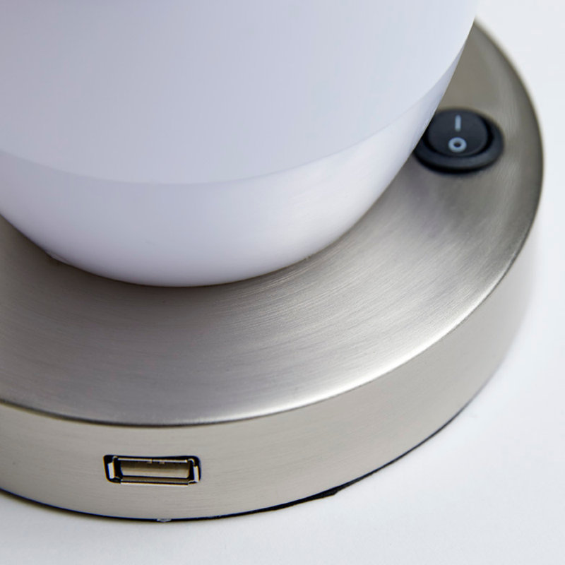 Ensemble de lampes de table blanches 16 po USB
