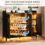5-Tier Shoe Cabinet with Rotating Shoe Rack, Adjustable Shelves and Tri-Color Sensor Light, Freestanding Shoe Storage Cabinet-190885062