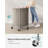 Laundry Basket With Wheels, Rolling Round Heavy-Duty Laundry Hamper Cart With Steel Frame And Removable Bag, 2 Locking Wheels-1380979803-1380979799