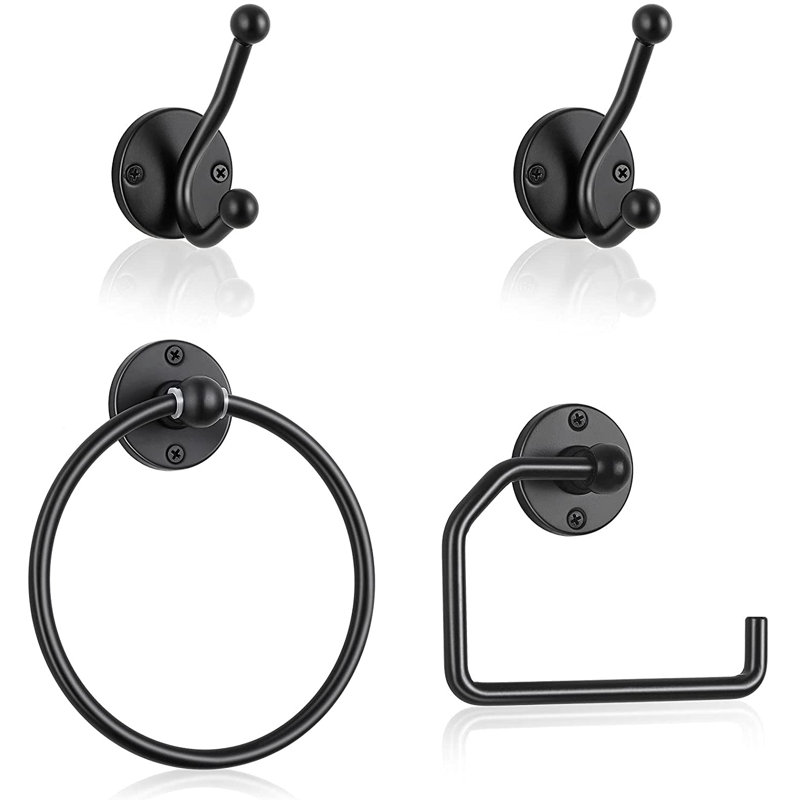 Bathroom Hardware Set, Black