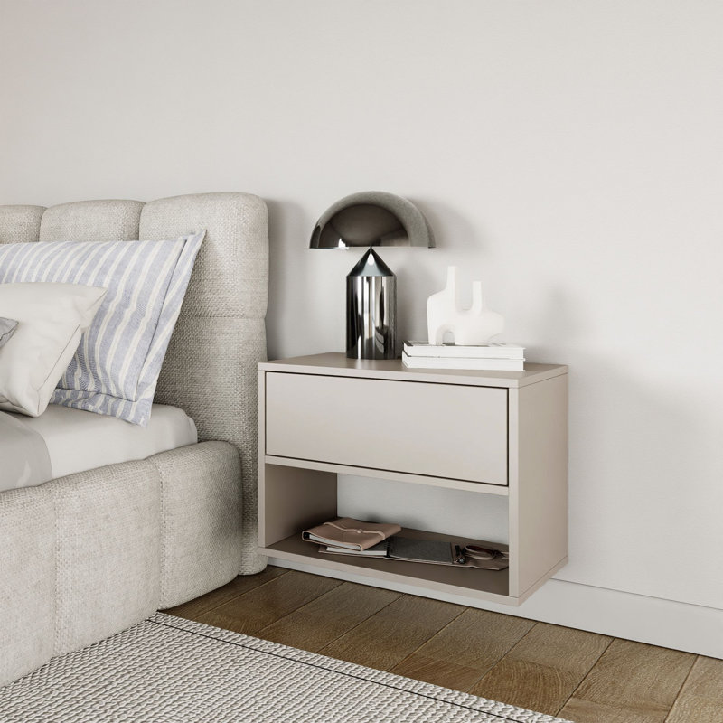 50cm W Manufactured Wood Bedside Table