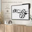 " Linear Paws II Canvas Print "-101456757