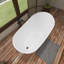 Baignoire de trempage profonde autoportante en acrylique 51 pouces x 30 pouces