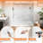 60"W x 32"D x 80"H Shower Wall Panel Surround Kit 3-Piece, Glue-Up Acrylic with 4 Trim Pieces, Trimmable Waterproof Wall Panels for Tub & Shower Remodel, Marble White-126555098-126287969