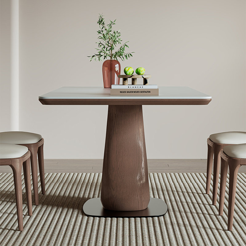 Home rectangular bright face rock slab table, 29.52"H x 70.86"L x 35.43"W