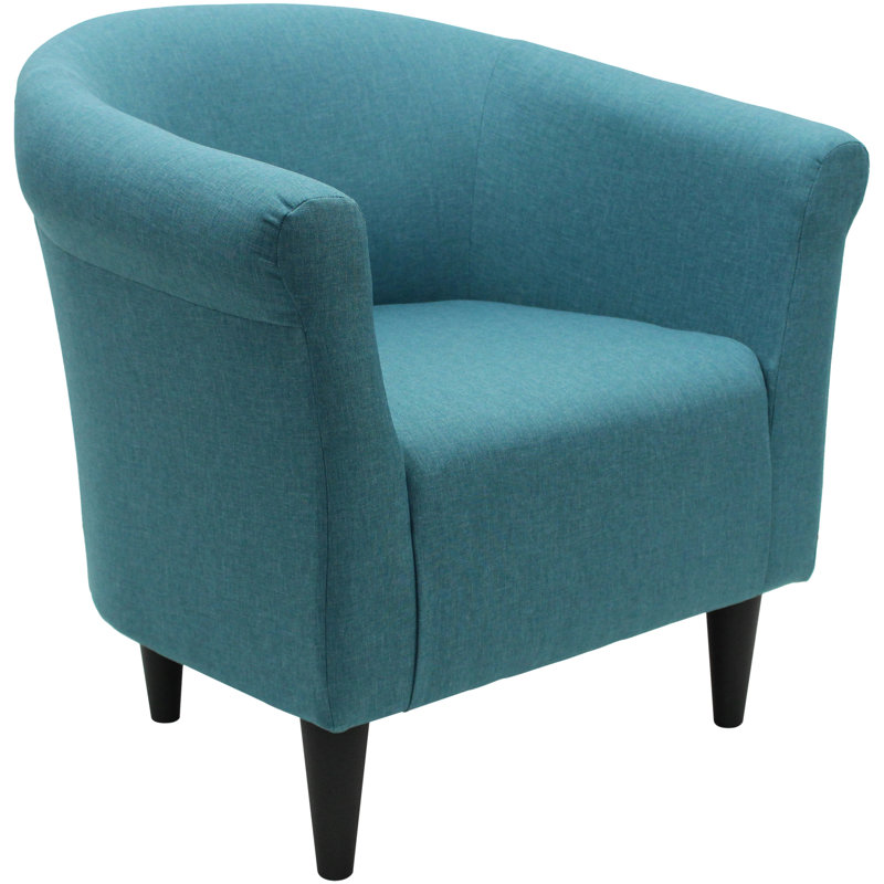 Liam 31.5" W Barrel Chair, Jitterbug Caribbean