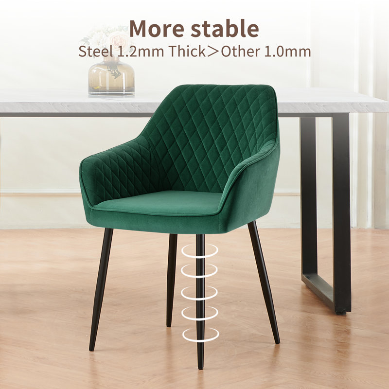 Seymour Upholstered Dining Chair, Green