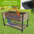 New Style:     45"  Iron-Wood Combined Growing Beds With Feet And Storage Racks. Suitable For Various Places Such As Gardens