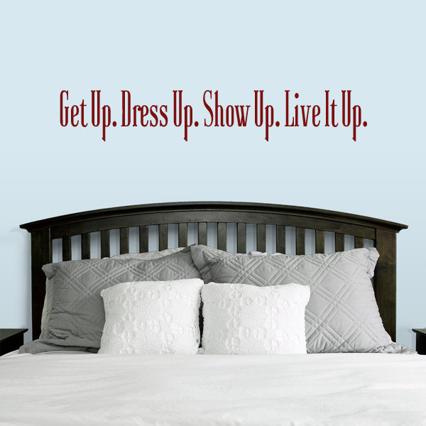 Text & Numbers Non-Wall Damaging Wall Decal, Cranberry