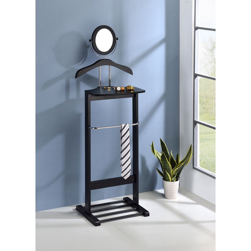 Valet pour garde-robe en bois Lawlor