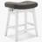 24inch Wooden Backless Saddle Counter Height Barstools Wide Seat Comfortable For Kitchen Island-346524706