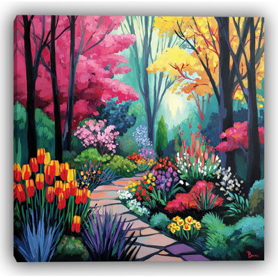 Art mural sur toile coloré