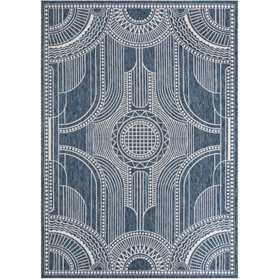 None Huitt Area Rug Blue Colour