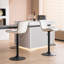 Swivel Upholstered Adjustable Height Counter Stool with Metal Frame-92070193