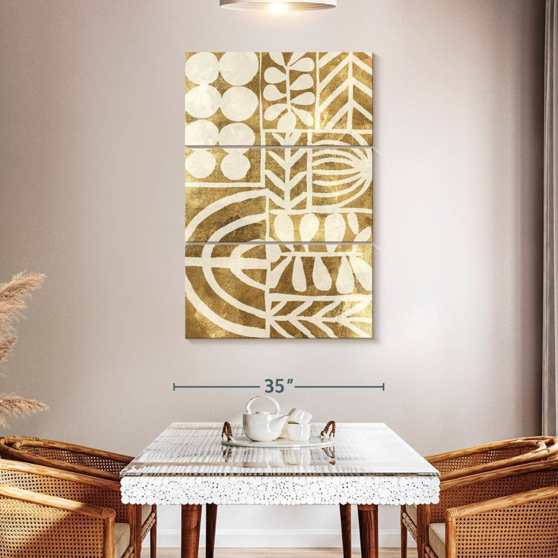Avery Botanic Print Beige, 50" H x 32" W