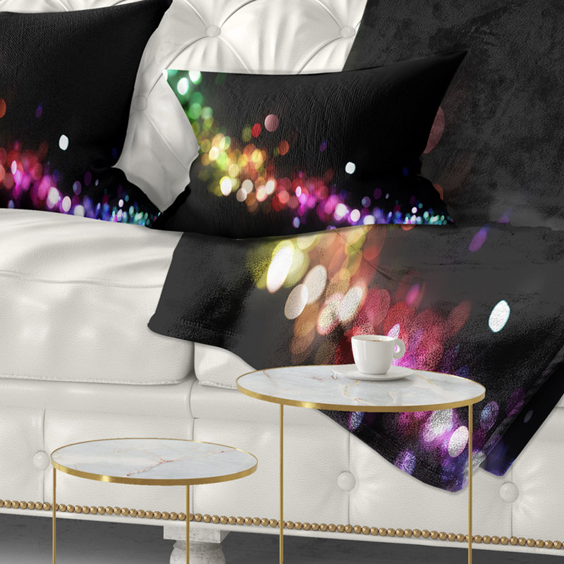 Éclairage coloré abstrait - Coussin imprimé abstrait