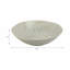 Bol décoratif rond à motif abstrait pour salle à manger - Bol décoratif moderne pour entrée, étagère ou décoration intérieure - 15 po, bleu