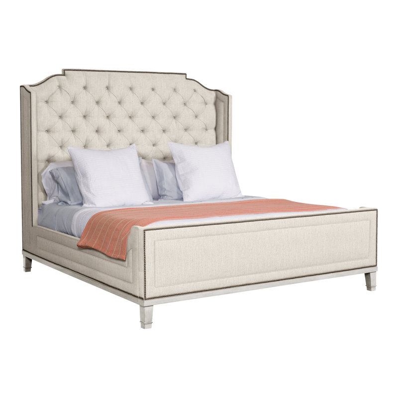Michael Weiss Glenwood King Bed, Instant Parchment, Casa Blanca, Yes