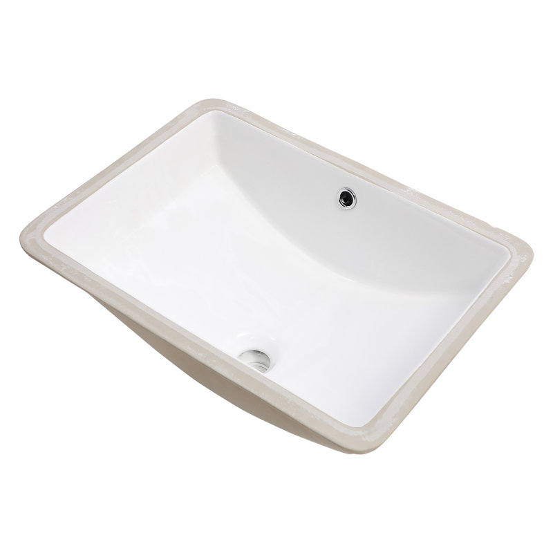 Lavabo de lavabo en céramique Pure White
