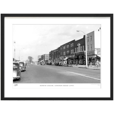 North Cheam, London Road C1955 by Francis Frith - Single Picture Frame Print