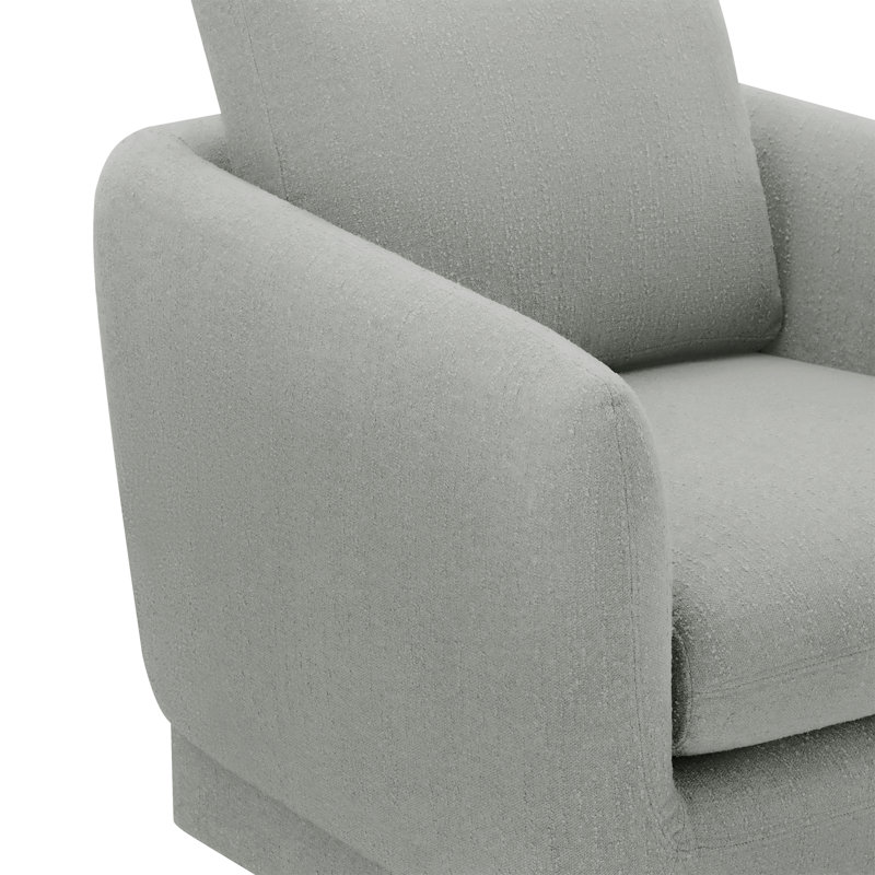 Ramel 33'' Wide Swivel Armchair, Mellow Stone