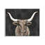 Plaque murale Longhorn on Murky Grey, design par Sara Baker