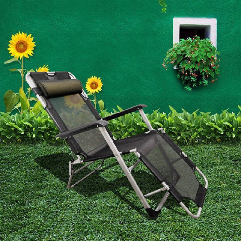 Asalee Folding Zero Gravity Chair, Black