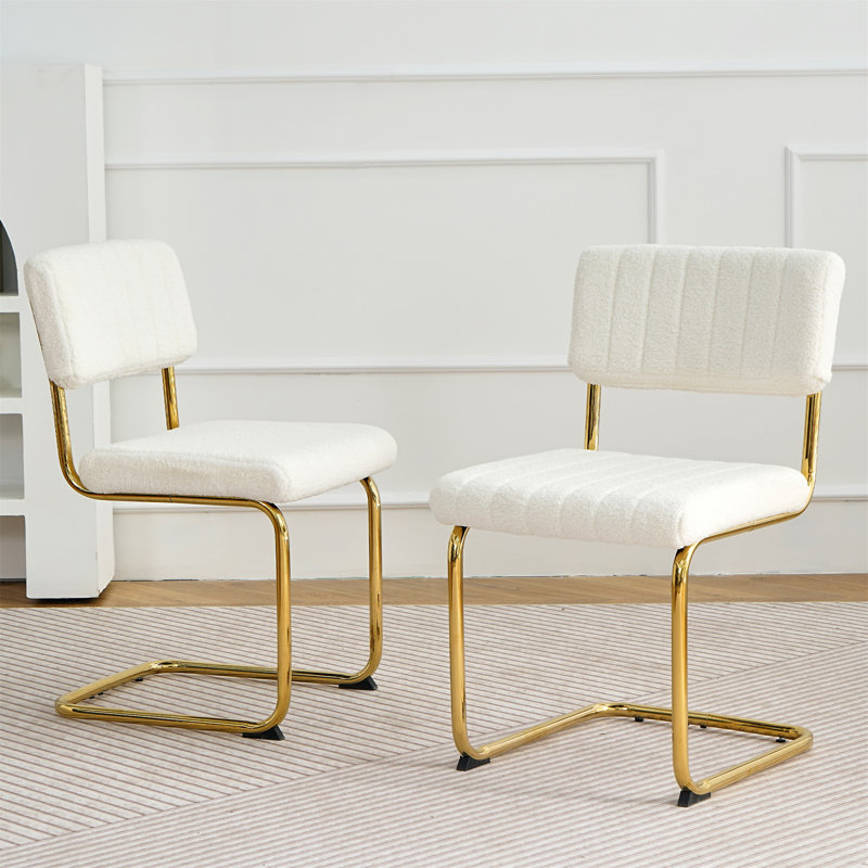Tabouret de comptoir 20,1 po, Or, Blanc
