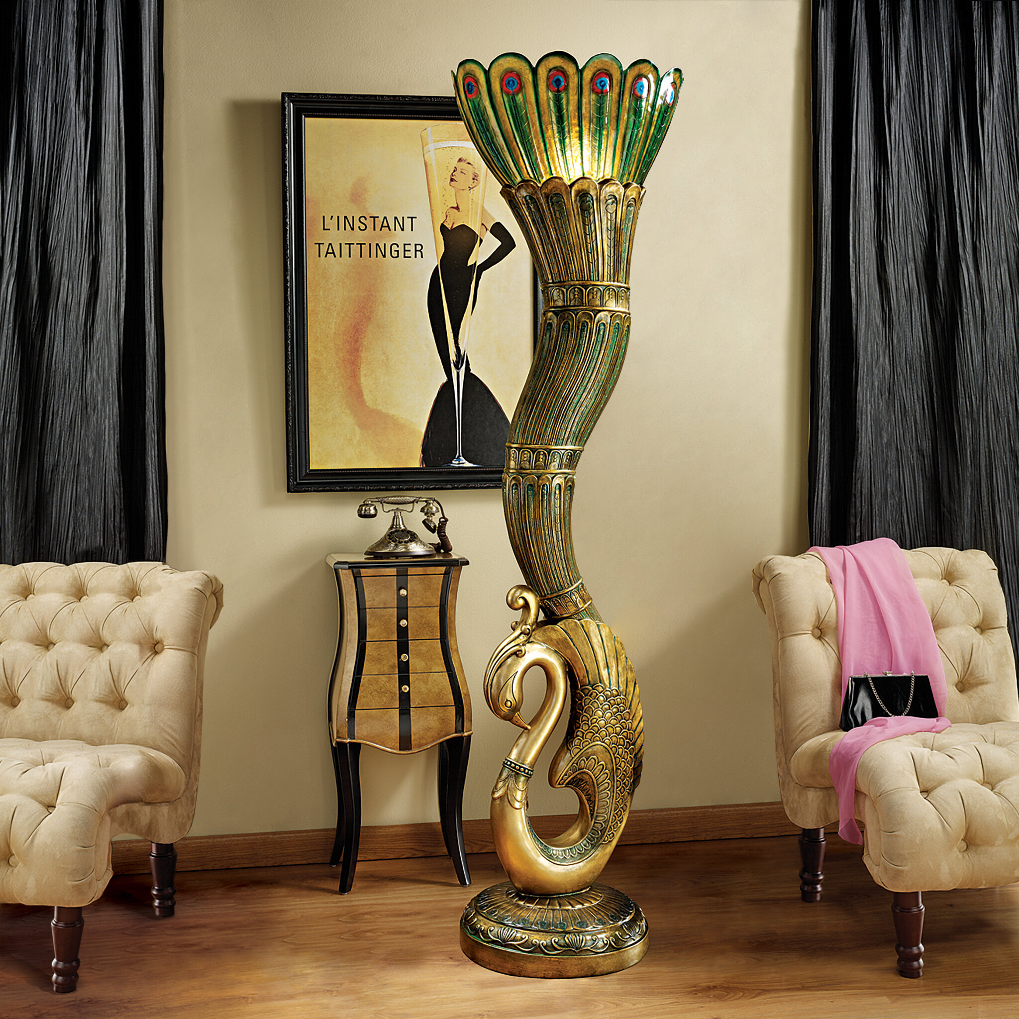 Design Toscano Art Deco Floor Lamp & Reviews | Perigold