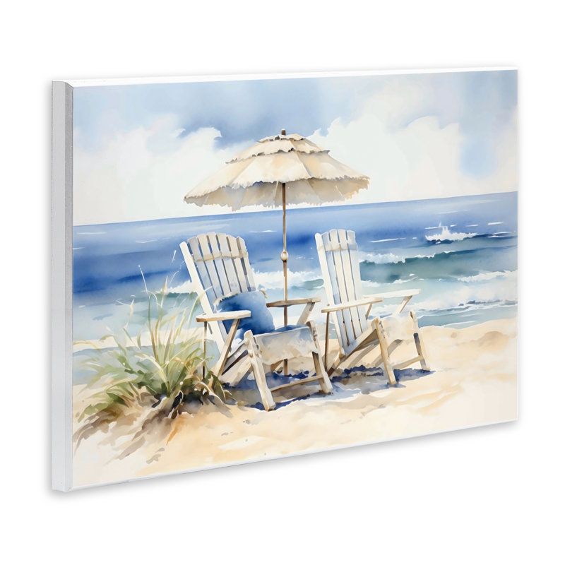 Plaque murale neutre Adirondack Chairs, design par LSR Design Studio, H 10 po x l 15 po