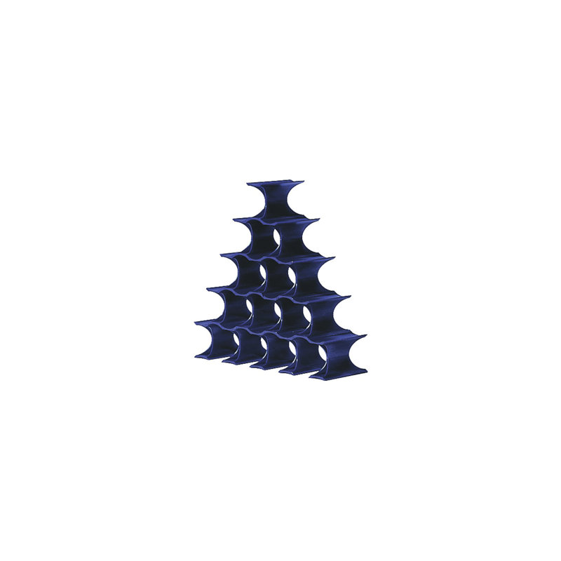 Infinity 10 Bottle Tabletop Wine Bottle Rack, Blue