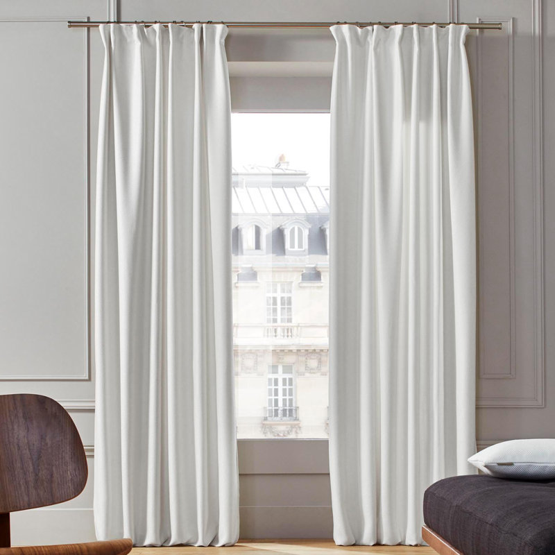 Coconut Room Darkening Single Curtain Panel, Natural, 200 W x 280 D cm