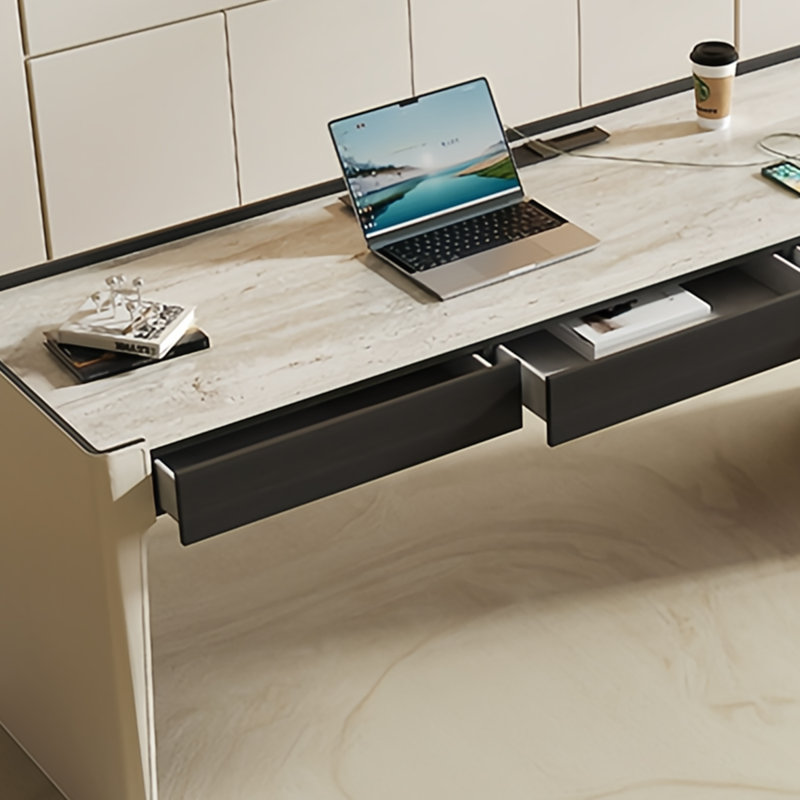 Bureau italien minimaliste, H 29,53 po x l 47,24 po x P 23,62 po